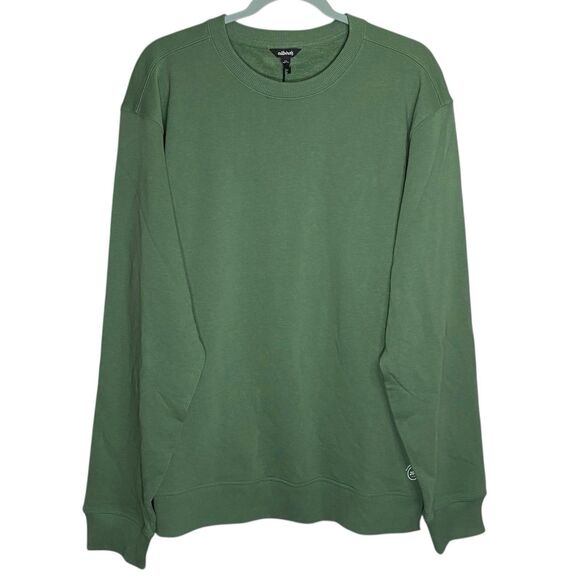 Allbirds Sweatshirt Mens XXL 2XL Green R&R Hazy Cargo Pullover Pima Cotton NWT - Picture 2 of 8